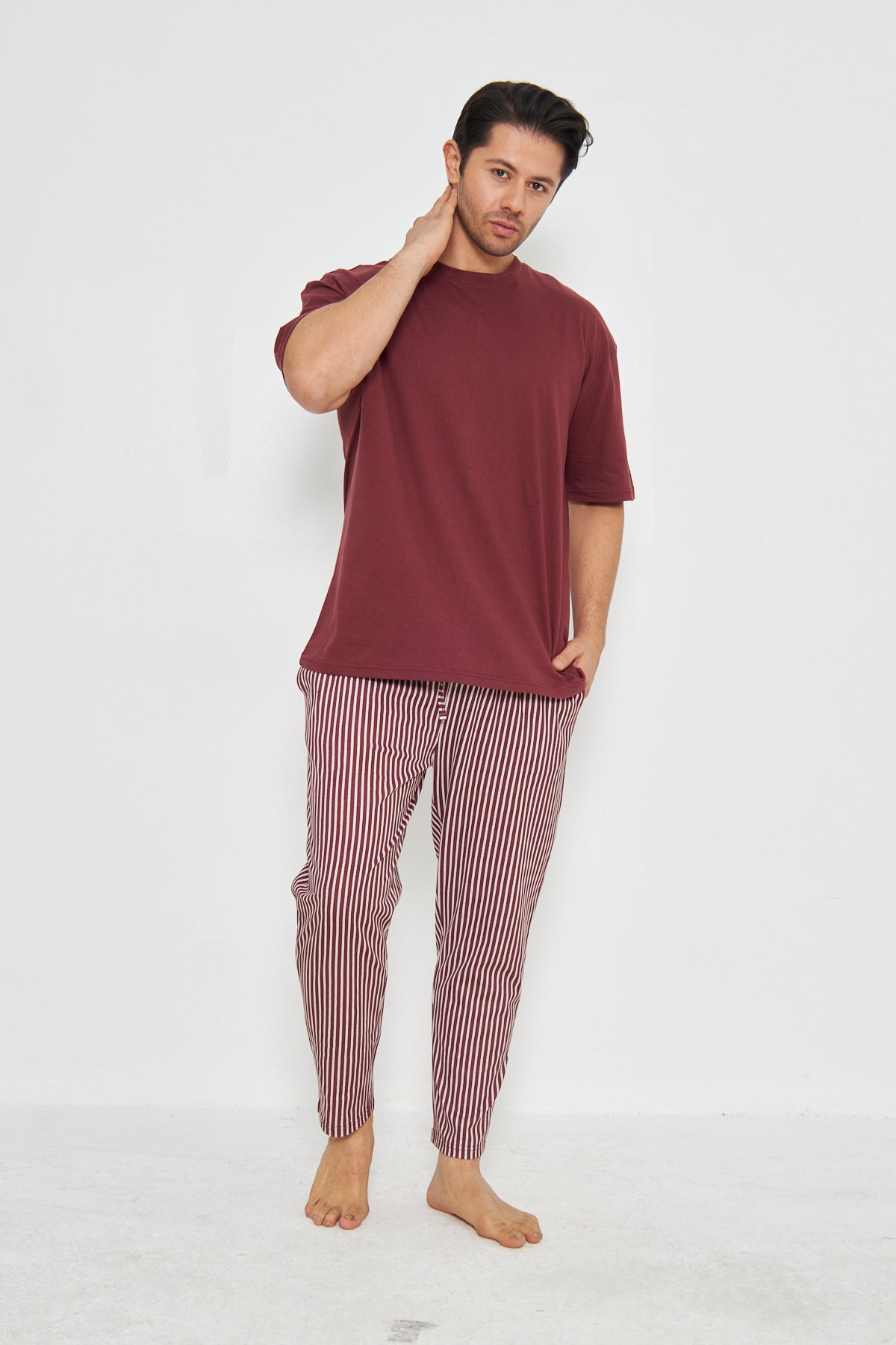 Men's Nightwear - Deep Maroon
